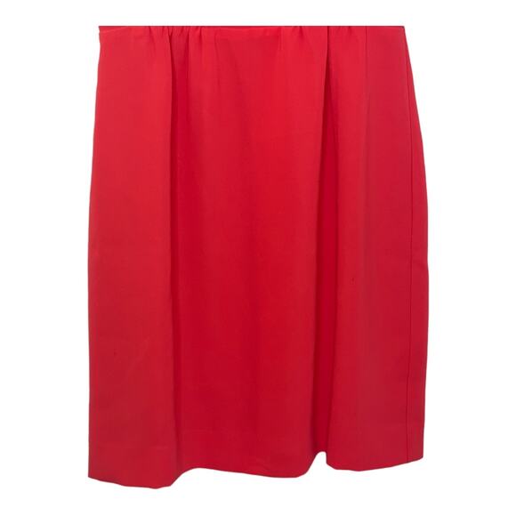 J. Crew Bright Coral Midi Sleeveless Dress Style #67725 Back Zipper Size 4 - Picture 3 of 6